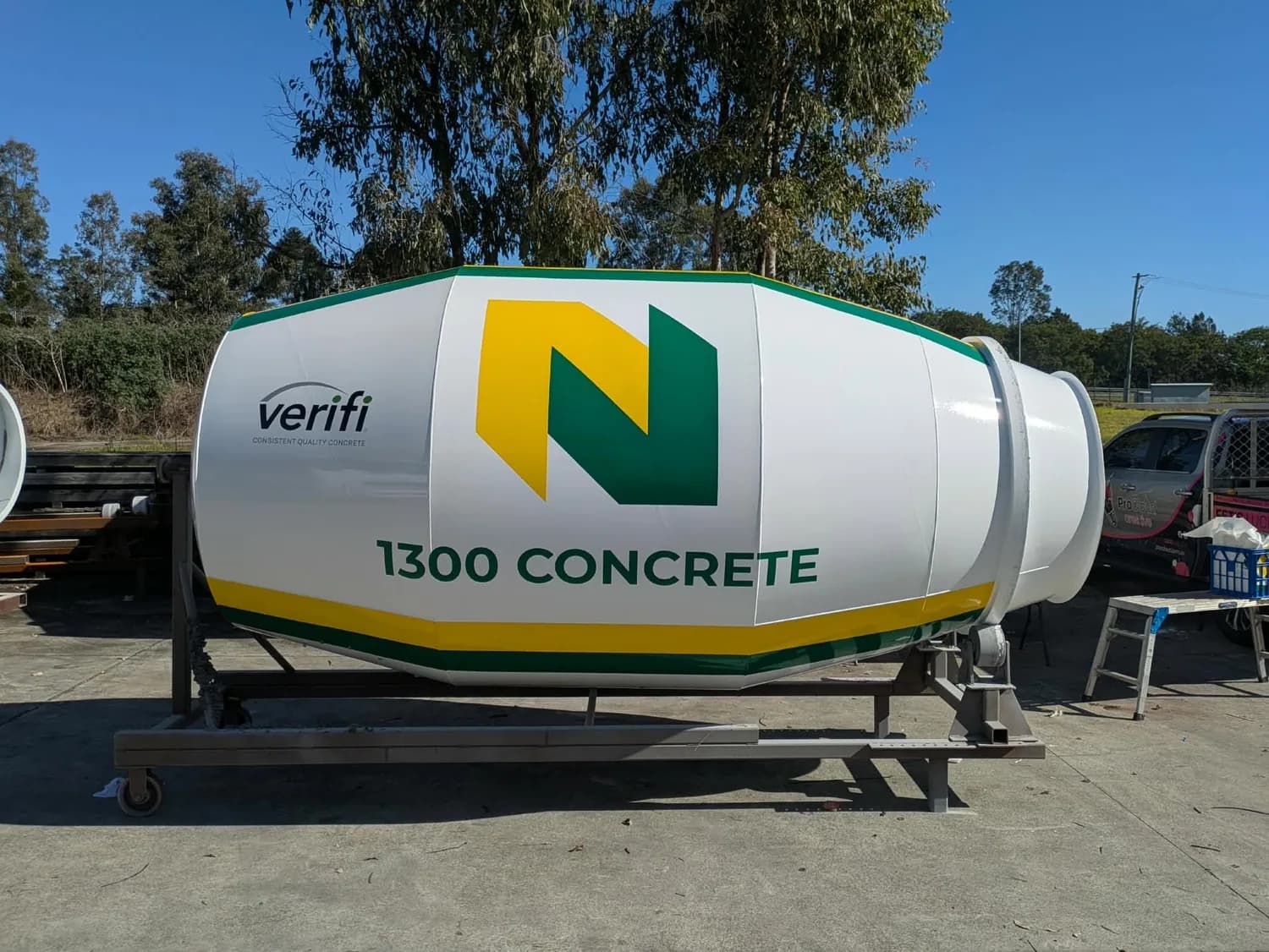 1300 Concrete Verifi concrete-mixer barrel wrap
