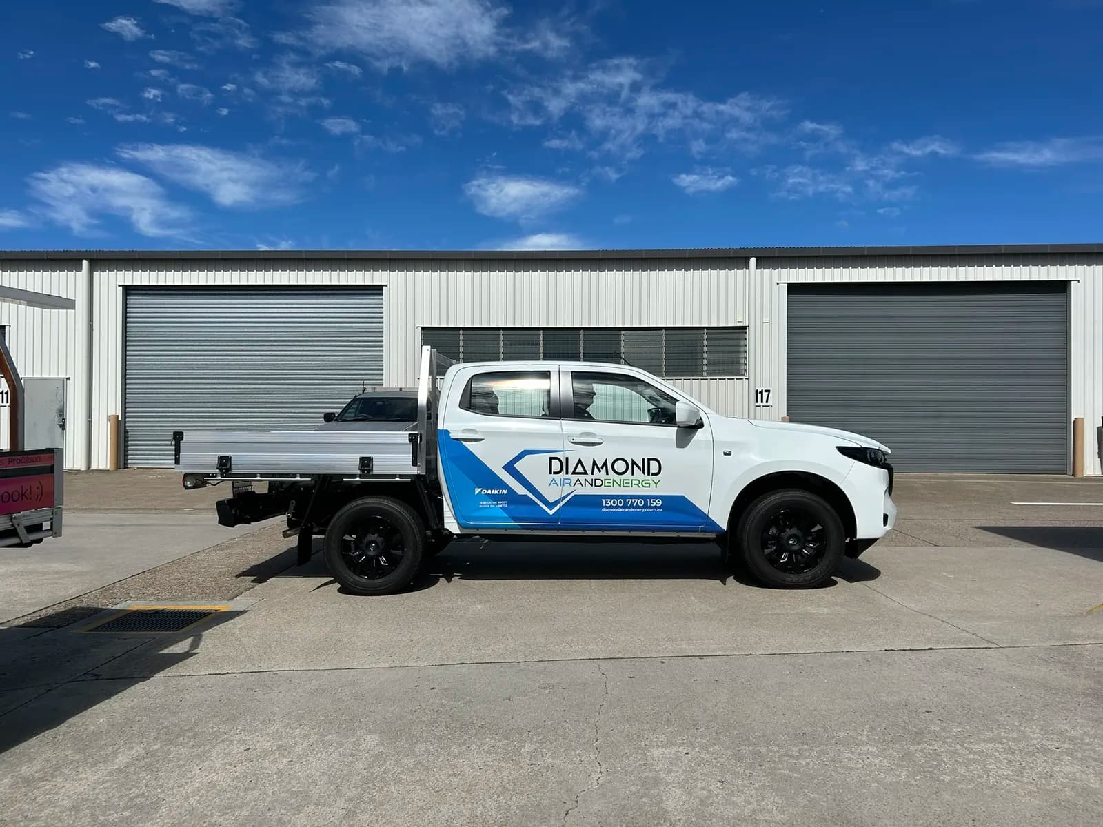 Diamond Air and Energy ute full side profile