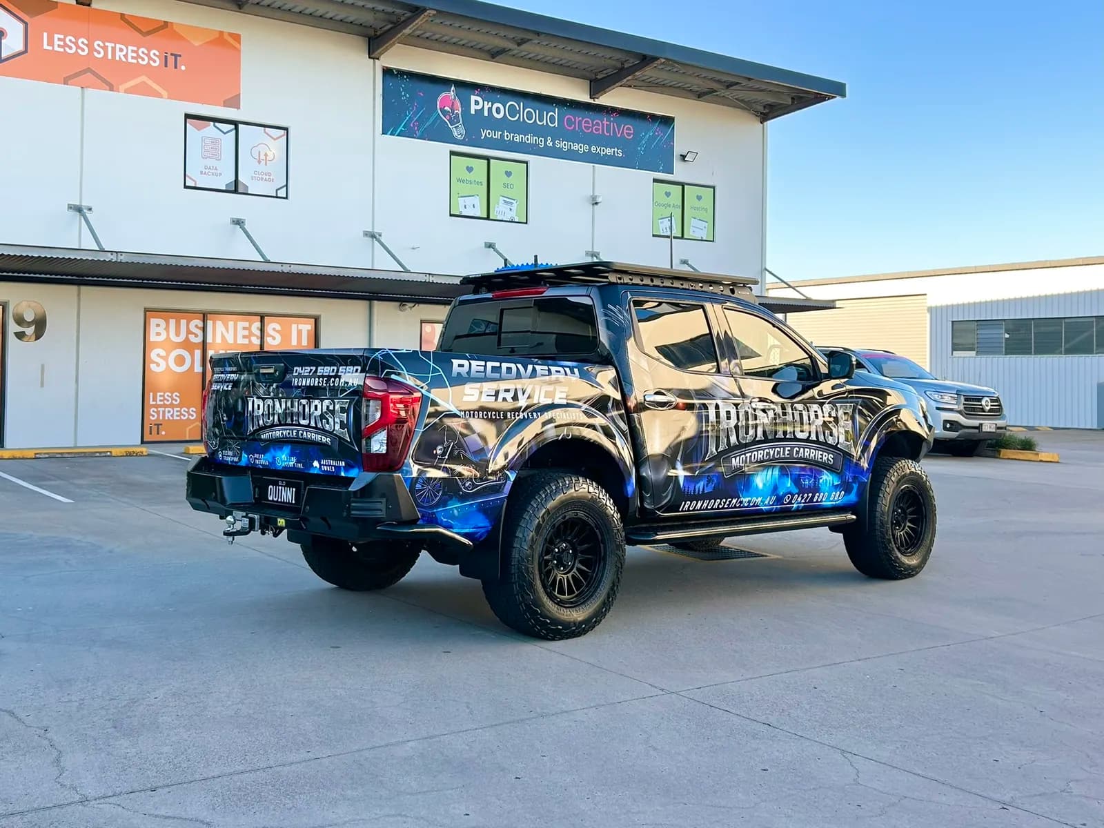 Ironhorse Navara under ProCloud Creative sign