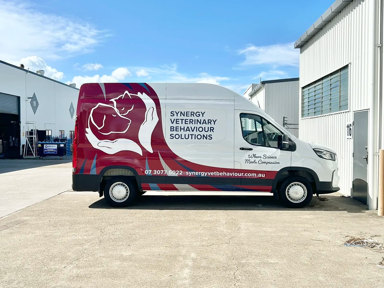 Synergy Veterinary Behaviour Solutions van side profile