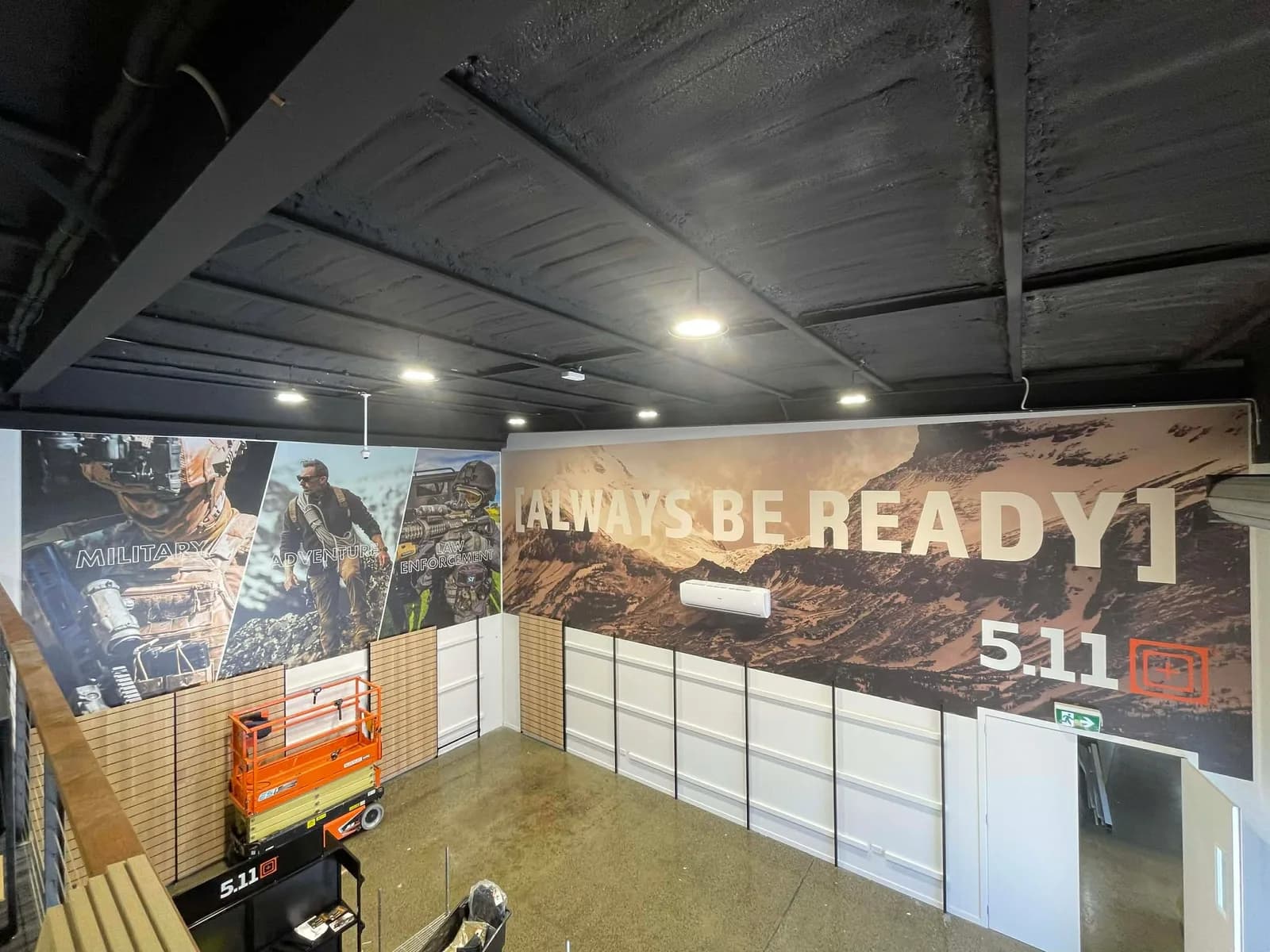 Valhalla interior wall graphics, Always Be Ready