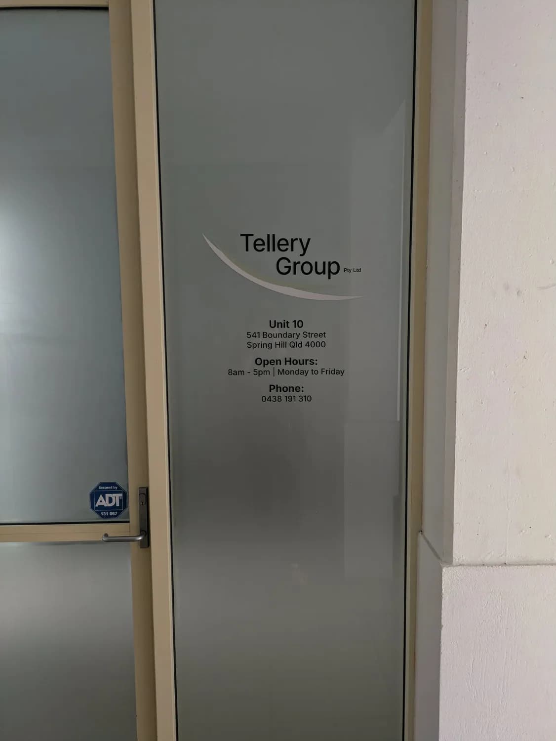 Tellery Group small interior wall sign