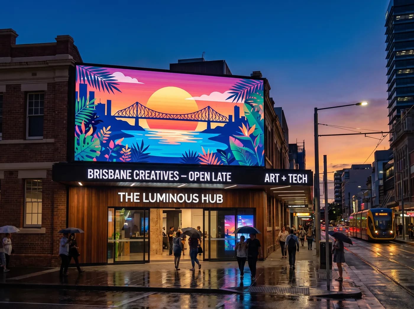 Programmable LED display sign