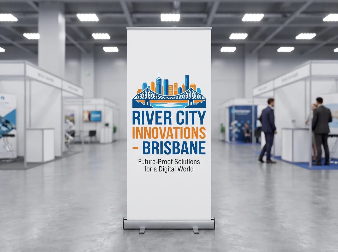 Pull-up banner stand