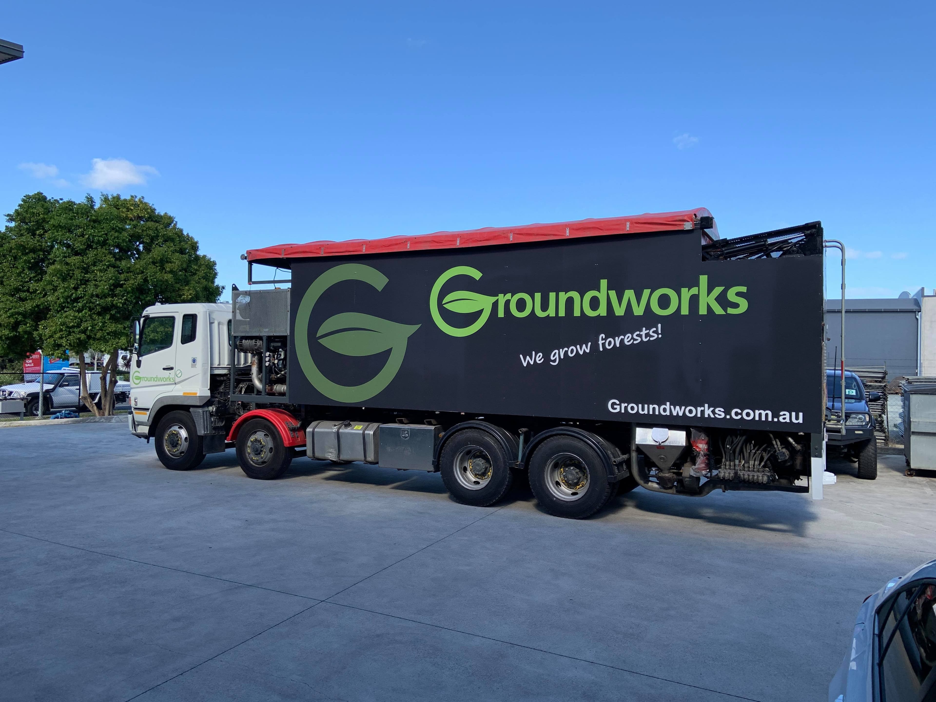 Fleet truck wrap
